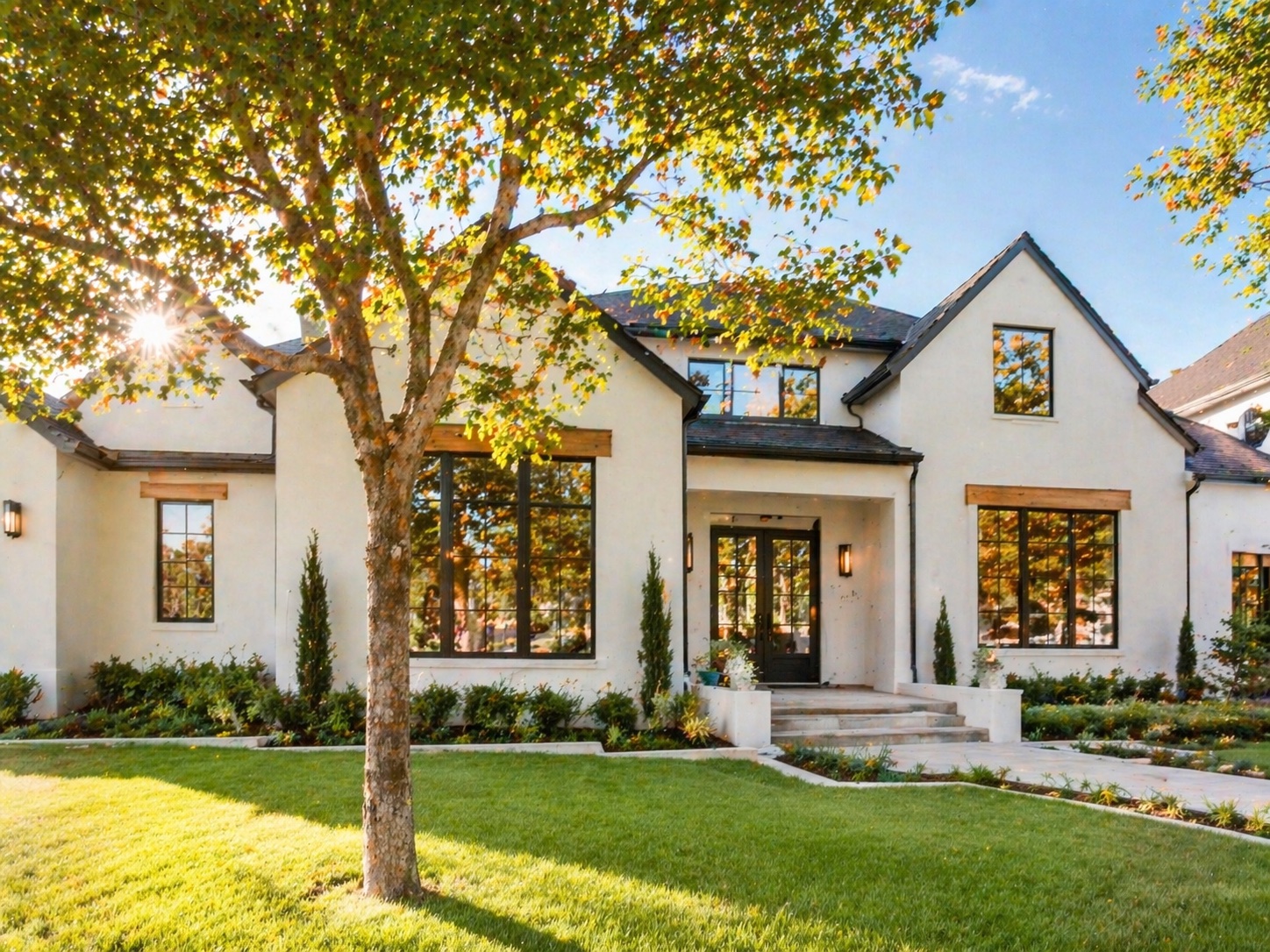 Beautiful modern home exterior